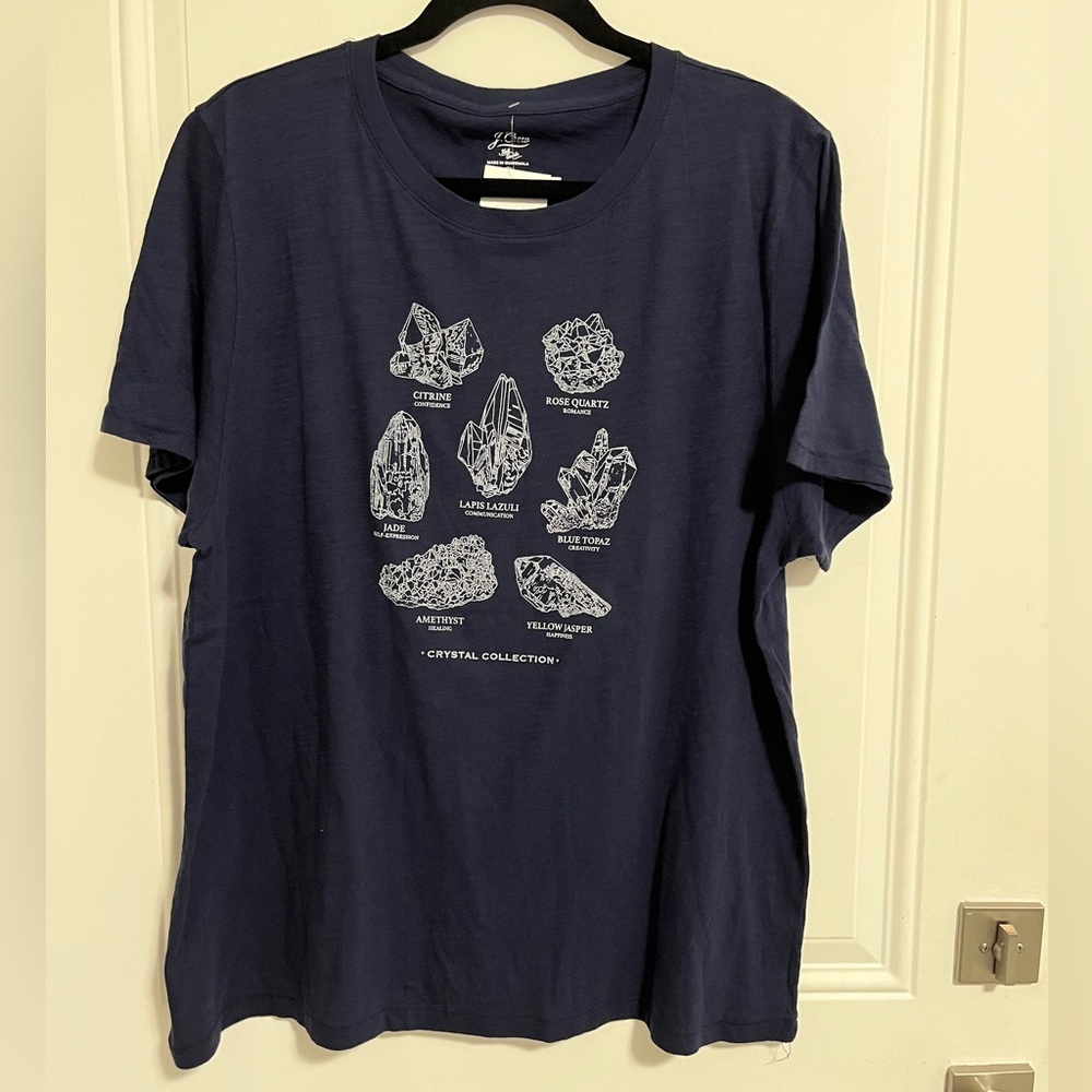 J. Crew Women’s Crystal Graphic Tee - Size XXL